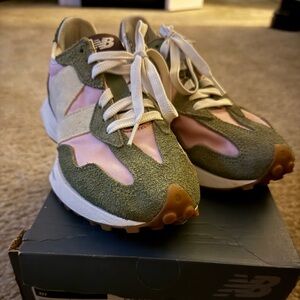 New Balance Womens' Sneakers in Pink and Olive